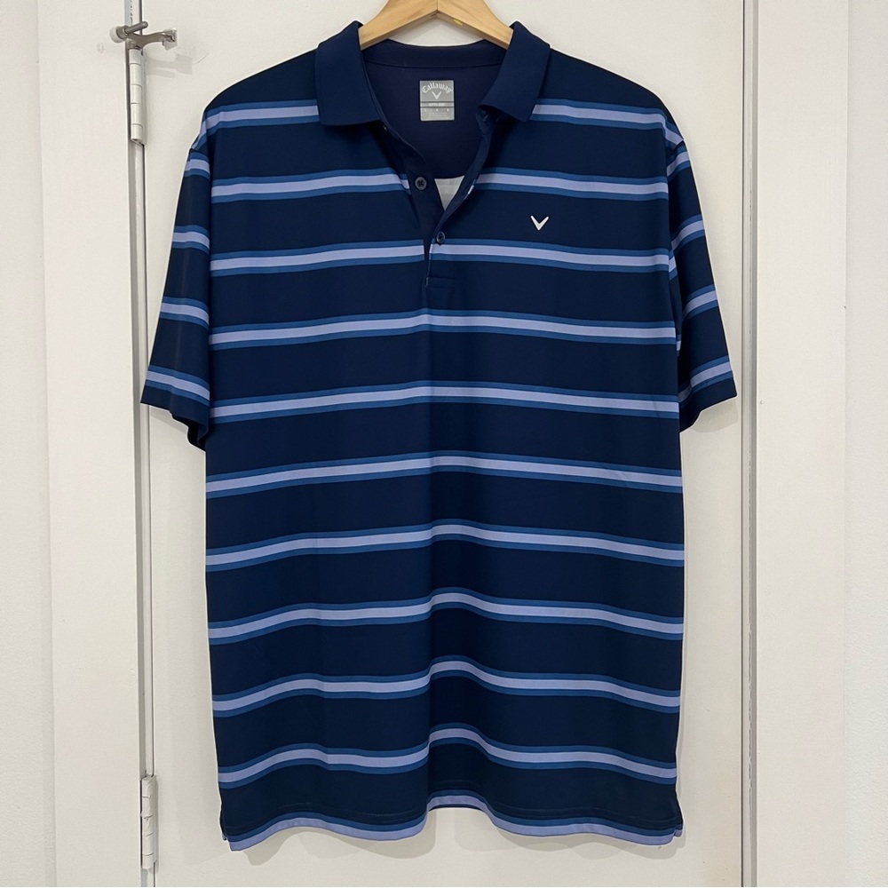 Callaway Striped Golf Polo